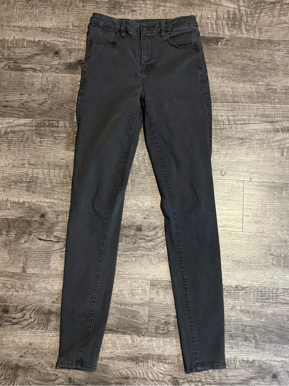 American Eagle Jeans Women’s 6 X-Long Black Curvy Hi Rise Jegging